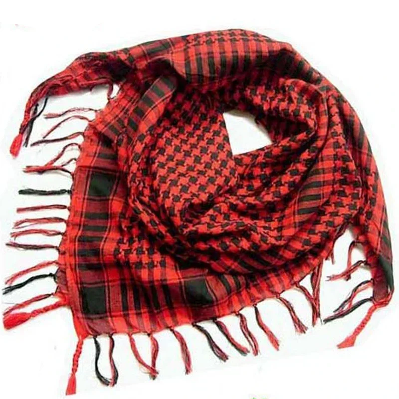 Summer Women Tactical Arab Scarf Men Fashion Lightweight Hijab Scarf Spring Army Plaid Head Scarf Keep Warm 2024New Hot Sale