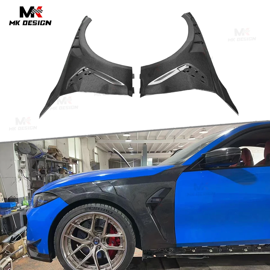 

Dry Carbon Fiber Front Fender Flares Trim for BMW G80 G81 M3 G82 G83 M4 2021+ Upgrade AE Style Front Vented Fender Car Styling