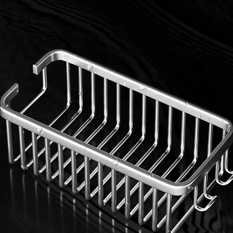 Простая установка душевой насадки Caddys без сверления Душевая корзина Полка для душа