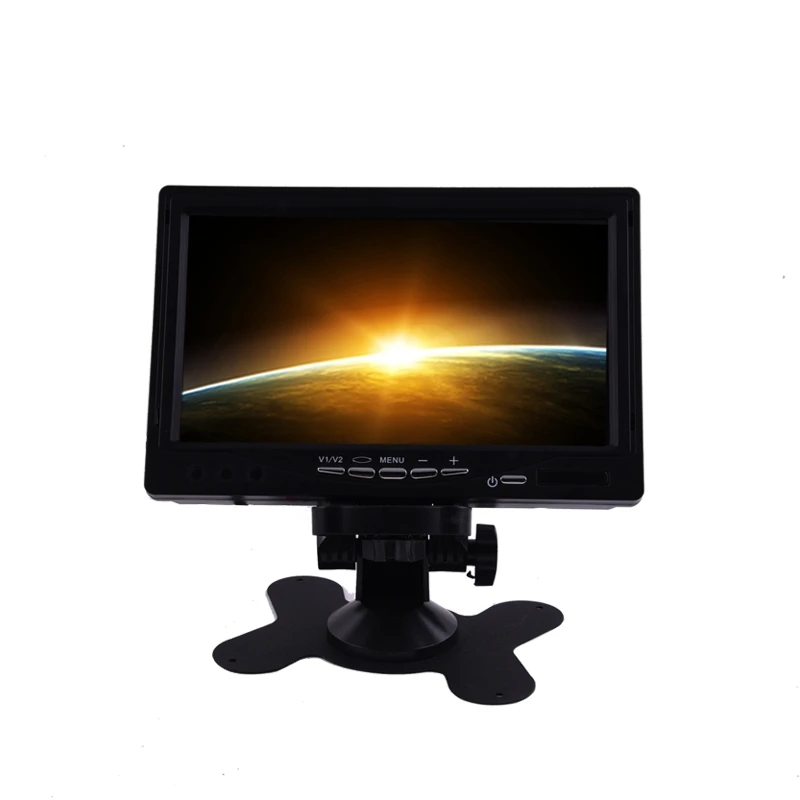 

2025 hot sale Universal 7" Inch Security Reverse Backup Parking VCR DVD Player 2 AV Input HD