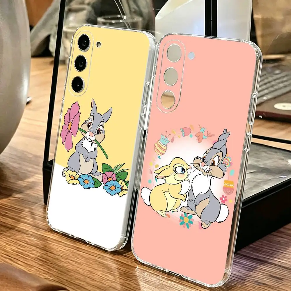 Funda de teléfono con dibujo de conejo Bambi Thumper para SamsungA10,12,20,21S,30,31,40,50,51,52,70,71, funda transparente