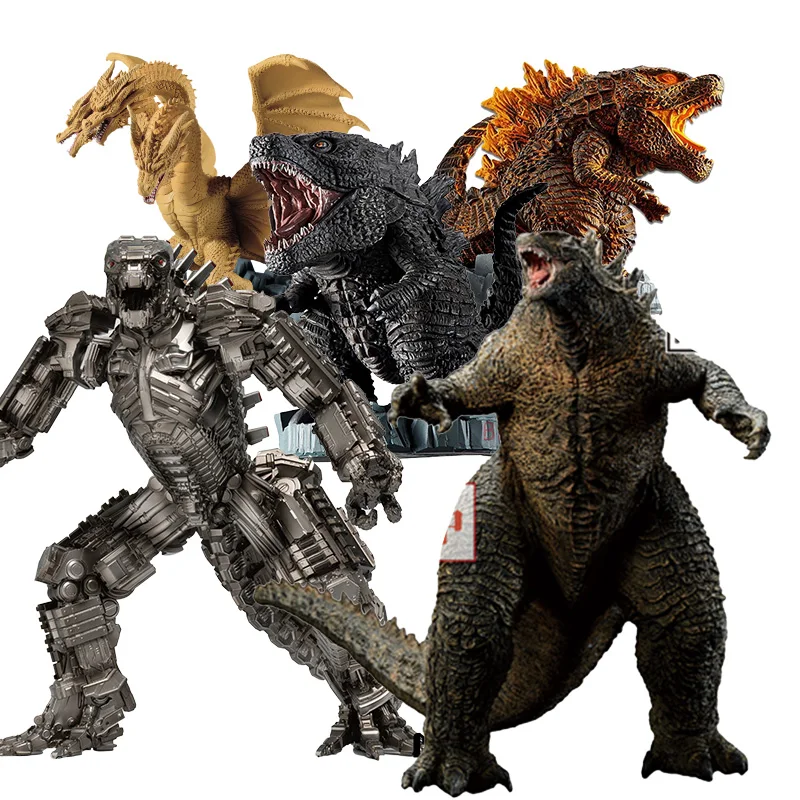 

In Stock Bandai Godzilla King of The Monsters King Kidora Red Lotus Mechagodzilla Birthday Gift Anime Model Action Figure