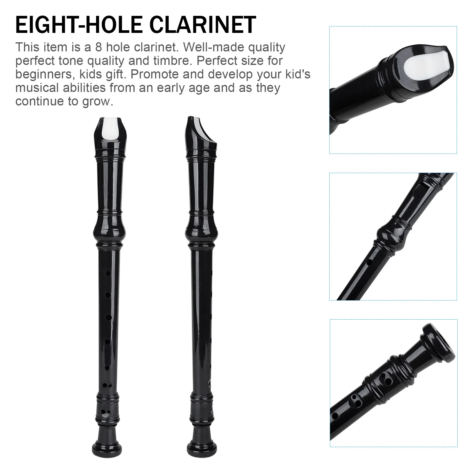 

Eight-hole Clarinet Musical Instruments Flute Educational Recorder for