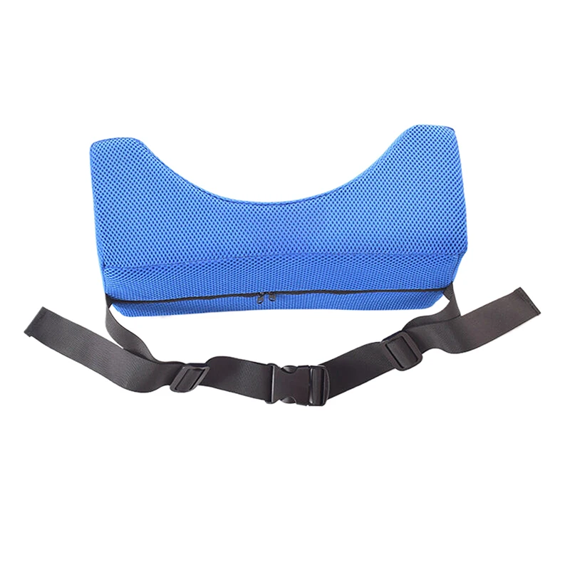 Blue Blocked Wheelchair Headrest Anti Side Pillow Position Pad Wheelchair Accessories Adjustable Wheelchair Back Cushion Support