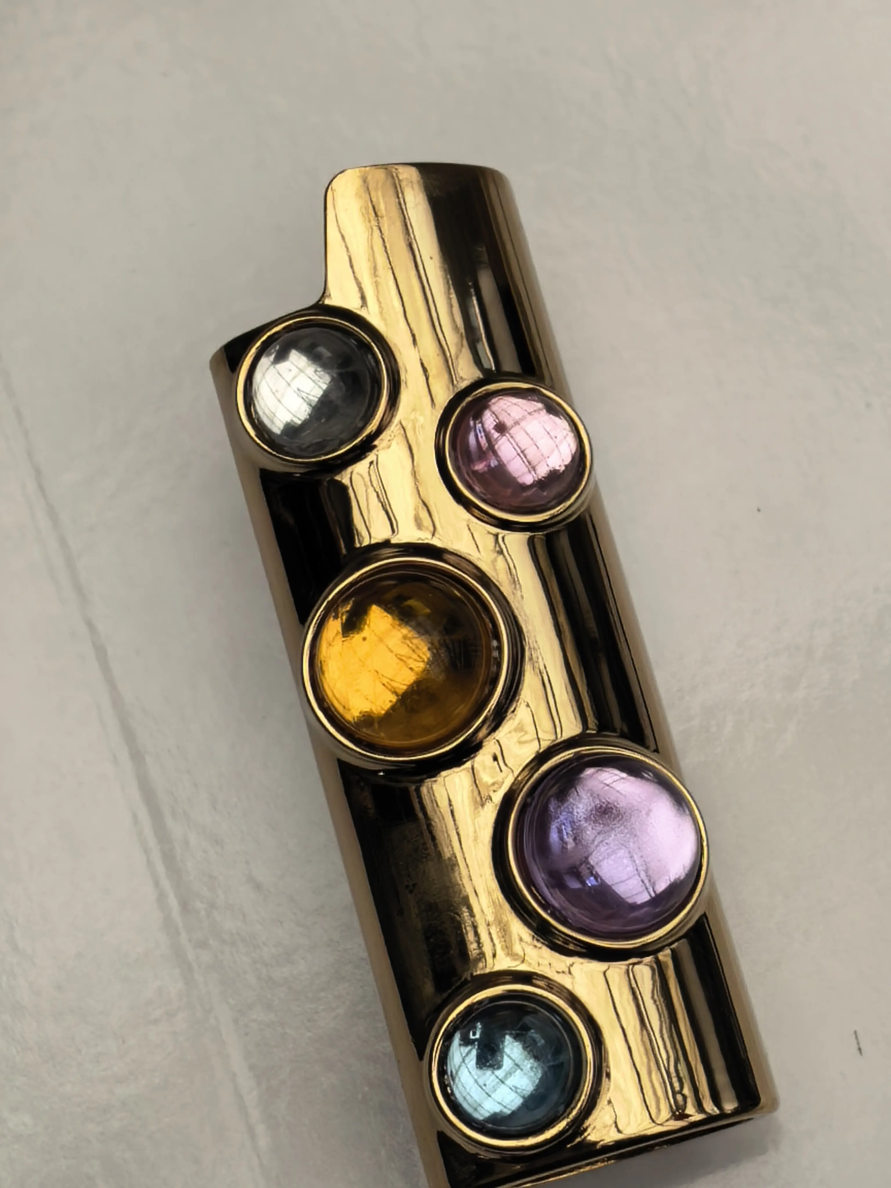DIY Metall-BIC-Feuerzeughülle für J6 Luxus-Diamant-Standard-BIC-Feuerzeug, goldene Standardhülle für Damen, volle Größe, Geschenk – Detail 4