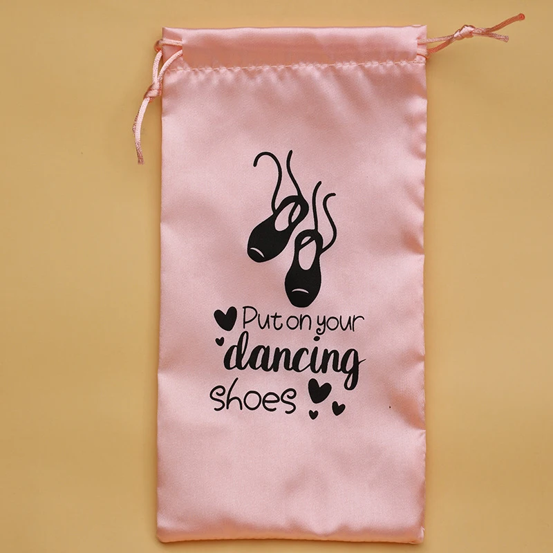 Bolsa de dança em 6 cores, bolsa de armazenamento de sapatos, organizador de balé, bolsa de cetim, bolsa de sapato de balé, bolsa de sapatos de dança