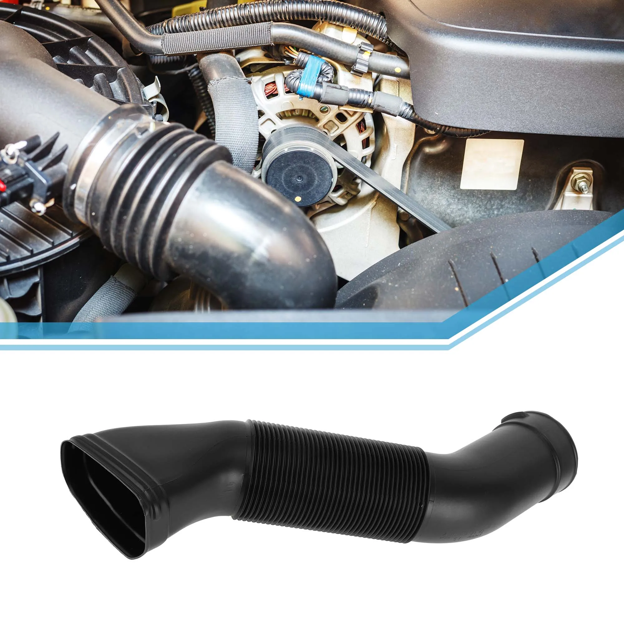 X Autohaux Air Intake Pipe Flexible Air Intake Tube Right Side Rubber Hose No.A1130942182 for Mercedes-Benz W215 W220 S430 S55