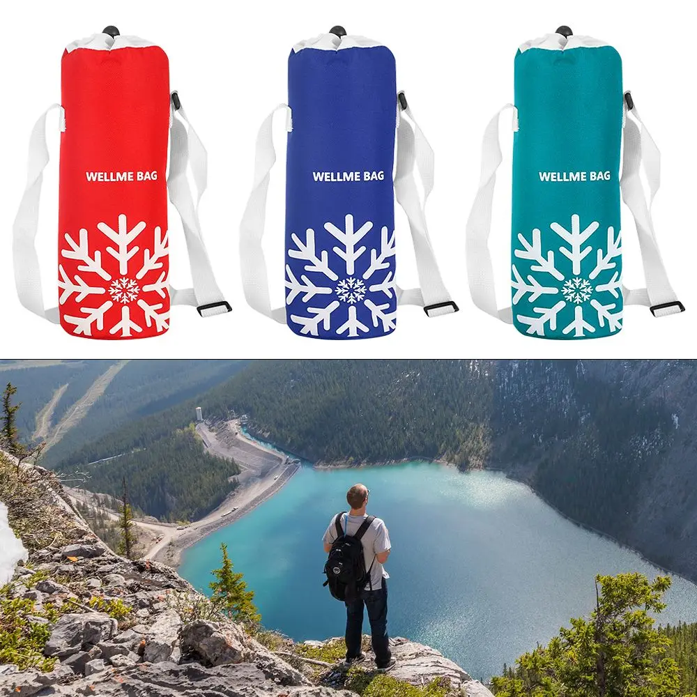 1.5L Thermal Insulated Bottle Cover Cooler Bags Collapsible Waterproof Aluminum Film Travel Insulated Water Bottle Warmer