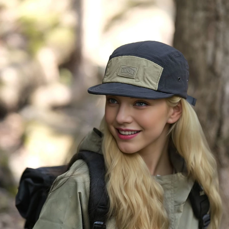 الصيف رقيقة تنفس التجفيف السريع قبعة بيسبول الرجال والنساء في الهواء الطلق مغامرات الشمس حماية قصيرة حافة 5-رفرف المشي لمسافات طويلة القبعات