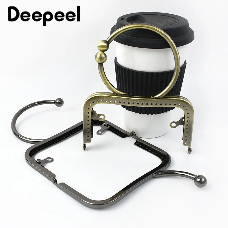 1/2/3/5Pcs 12.5cm Metal Bag Handle Kiss Clasp Purse Frame Women Wallet Handbag Handles Sewing Bracket DIY Hardware Accessories