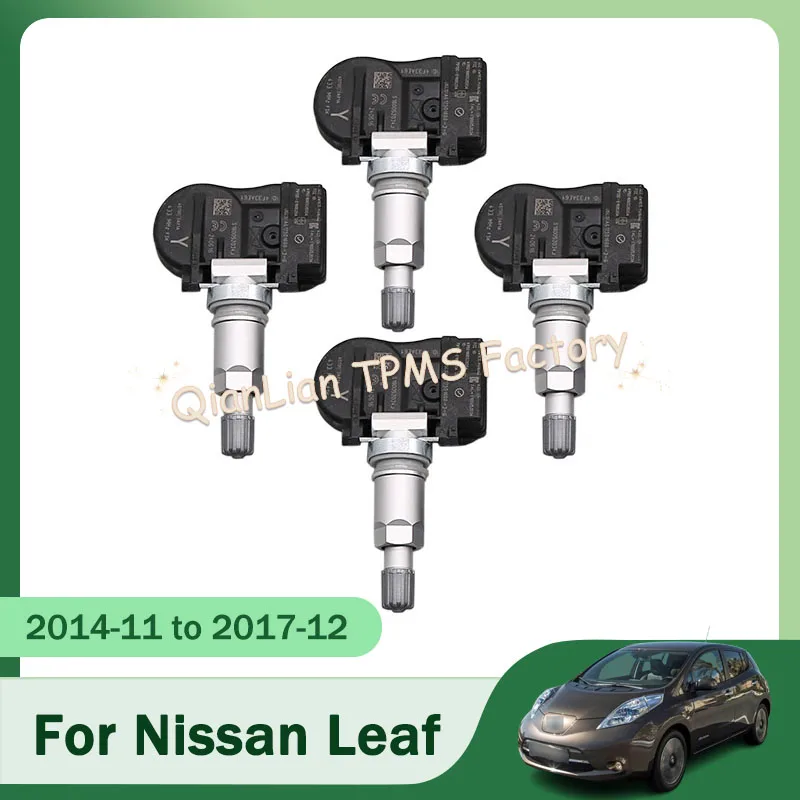 

4pcs 40700-3AR1A TPMS Tire Pressure Monitor System For Nissan Leaf 2014 2015 2016 2017 433MHz Car Tire Sensor 407003AR1A