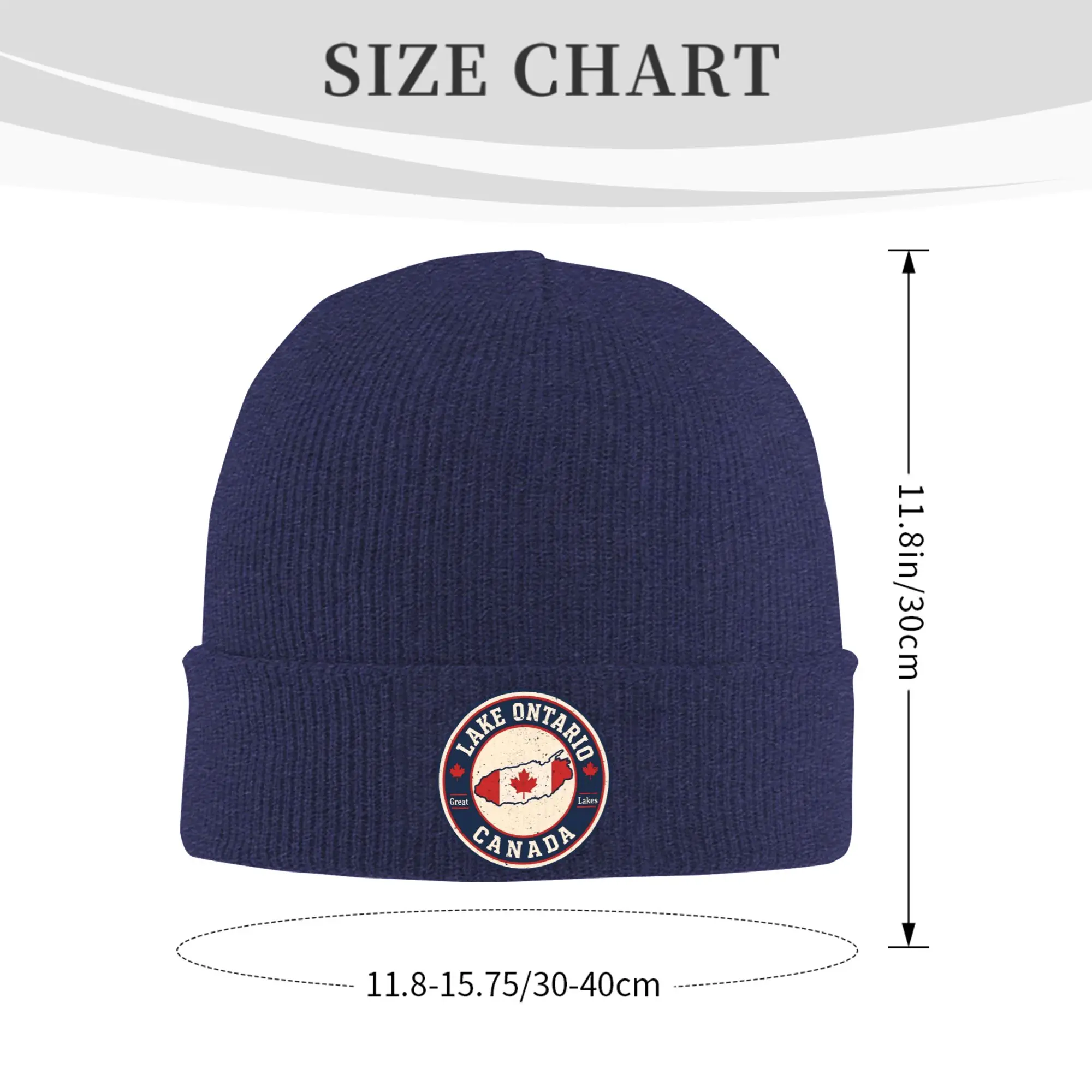 Lake Ontario Est 1615 Canada Hats Autumn Winter Skullies Beanies Baggy  Caps Men Women Acrylic Knitted Hat