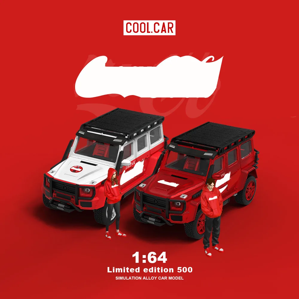 

Cool Car 1:64 G550 White/Red Painting Simulation Alloy Car Model for Collection & Display & Gift