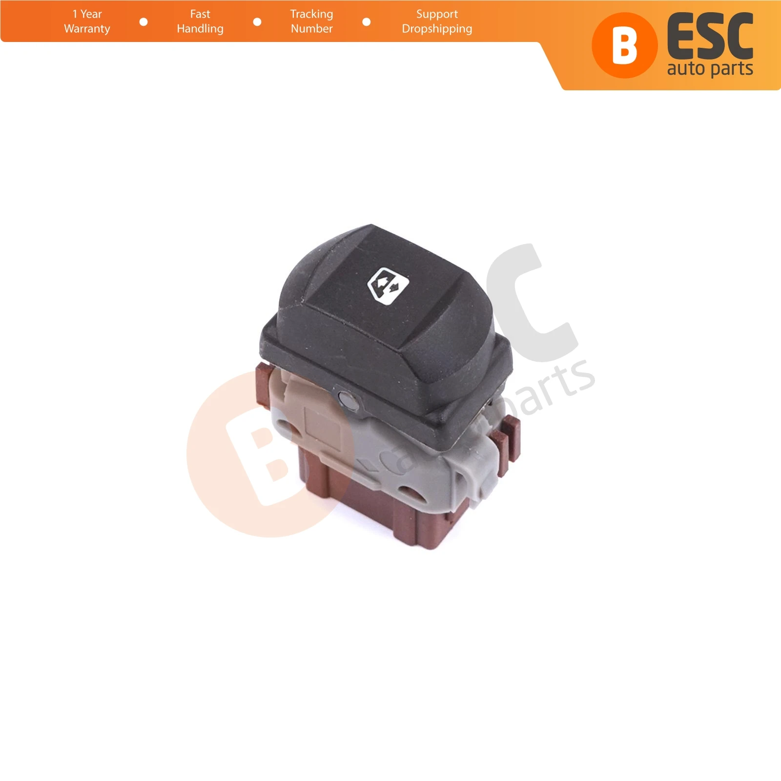 

ESC Auto Parts EDP856 Passenger Window Control 6-Pin Switch 8200414961 for Renault Authentique models Ship From Turkey