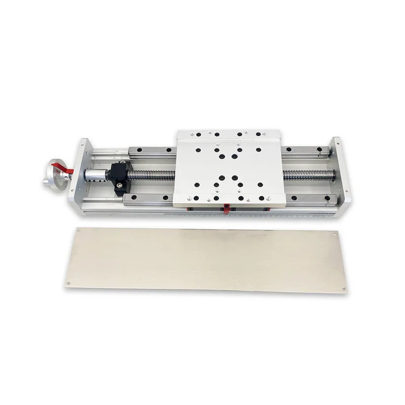 Ball Screw 100-2000mm Stroke Aviation Aluminum Linear Guide Rail Set with Load 100Kg