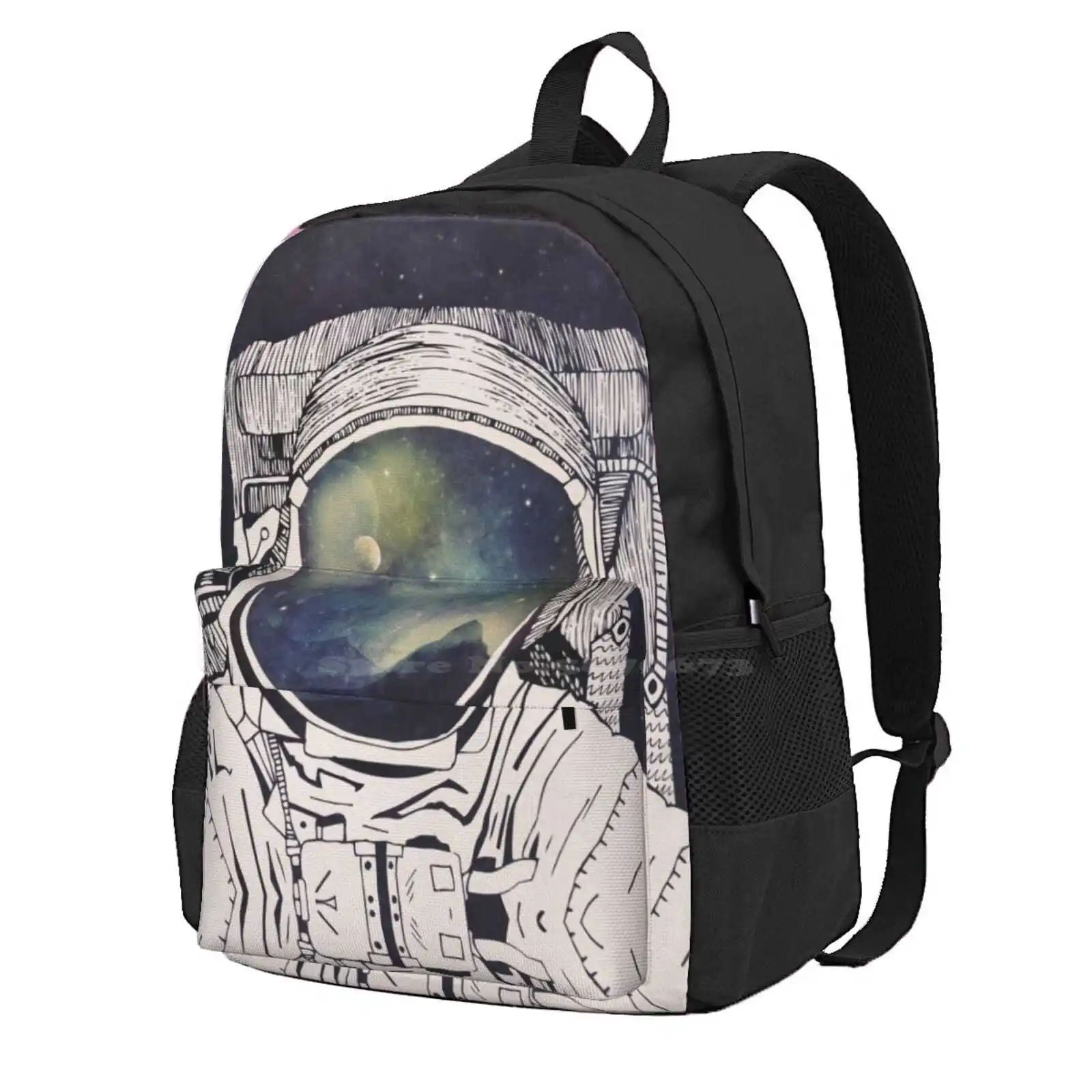 Dreaming Of Space Hot Sale Schoolbag Backpack Fashion Bags Astronaut Space Planets Stars