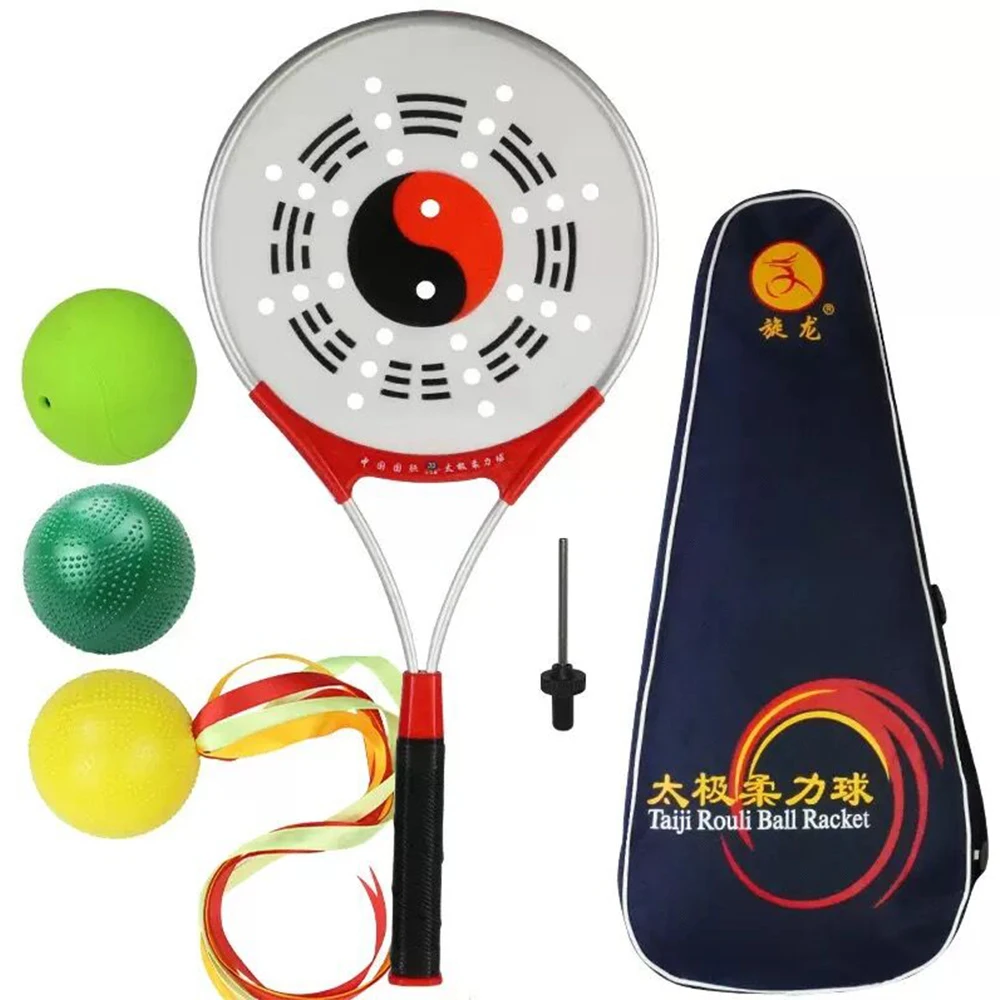 Chinese Kongfu Wushu Martial Arts Racket Set Tai Chi Racket Taiji Rouli with Balls