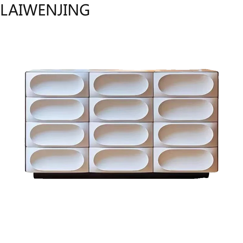 

HLZ Nordic dining side cabinet Entering the door Entrance porch cabinet Personalized and creative nine chest cabinet