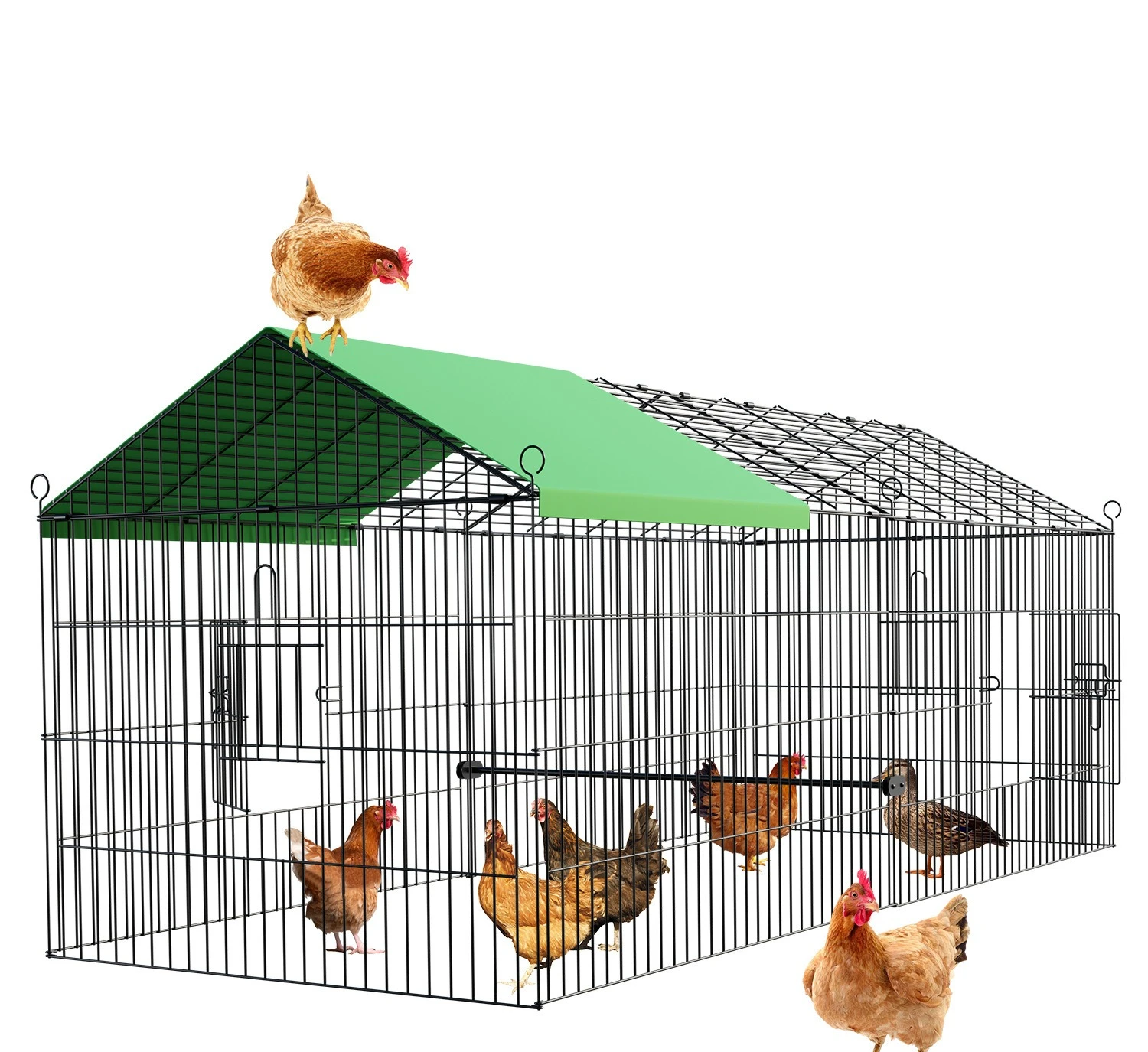 Small farmed poultry 71-inch wire chicken cage Easy to install Anti-weasel and mouse chicken cage