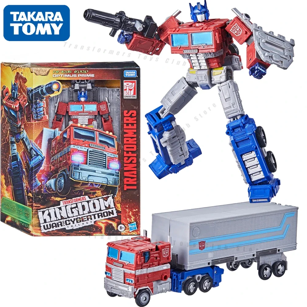 

In Stock Takara Tomy Transformers Generations War for Cybertron: Kingdom Leader K11 Optimus Prime Action Figure Collection Toys