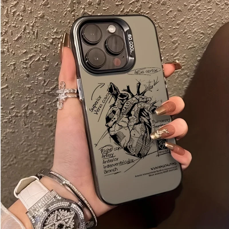 

Heart Sketch Personality Phone Case For Samsung Galaxy A56 A33 A34 A35 A16 A55 A54 A53 S21 S22 Plus FE S23 S24 S25 Ultra Funda