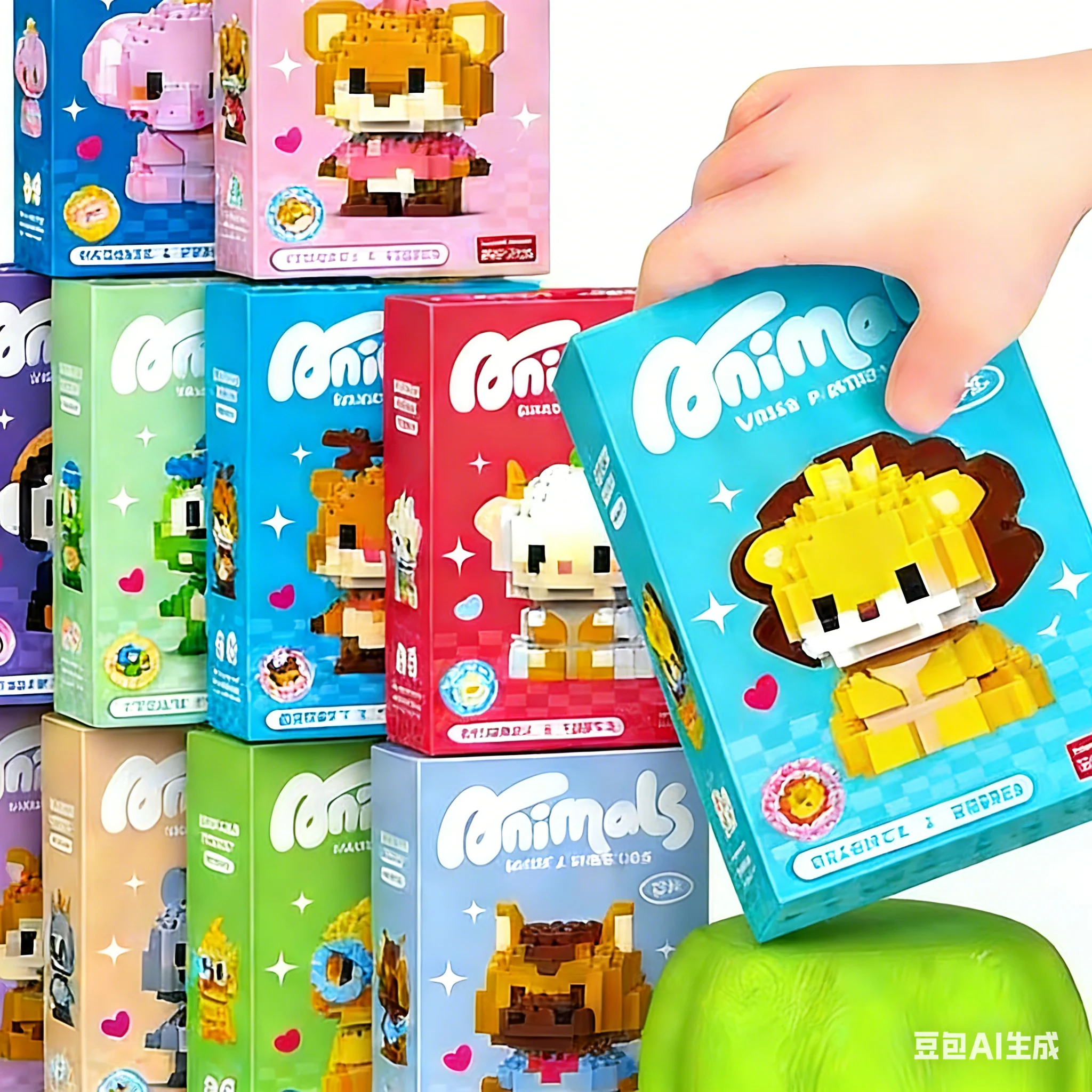 s Animals Micro Particle Building Blocks Toy for Children 6 to 12 Years Old Boy Birthday Gift Dog Cat Mini Bricks Girl Toys