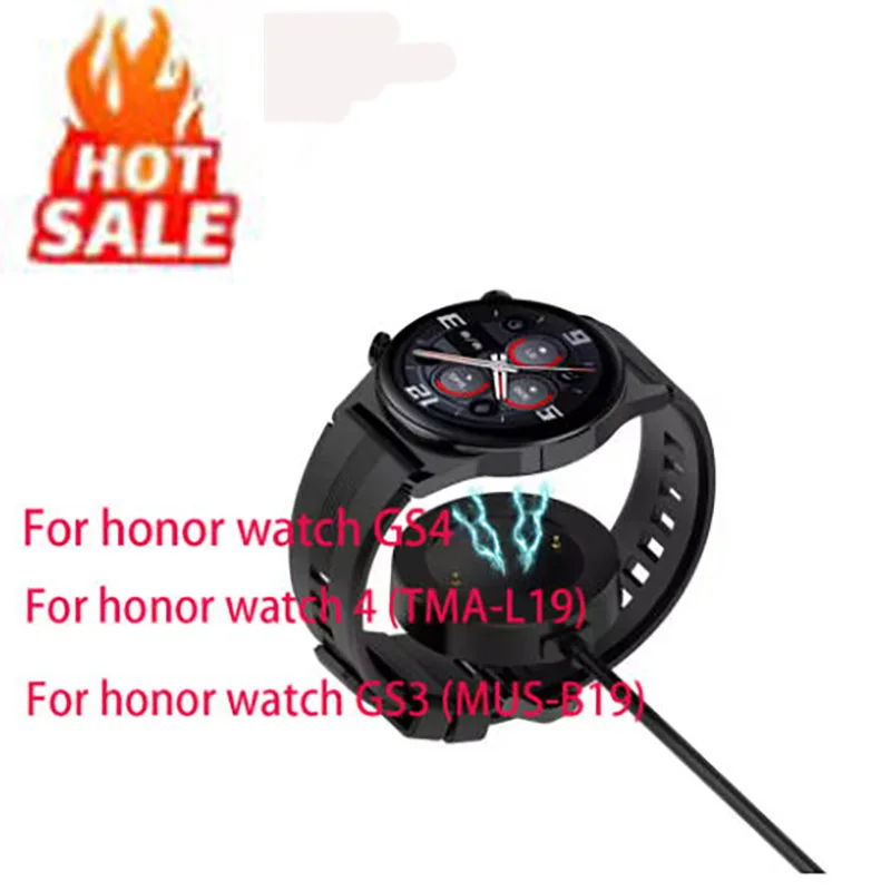 

USB 1M For Huawei Honor watch GS4 USB watch 4 TMA-L19 For GS3 MUS-B19 CharIntegrated charger cable magnetic Black white