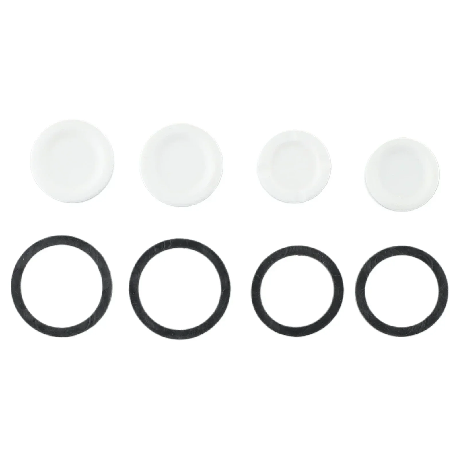 4Pcs bike piiston M820 M7120 For-Shimano M640 M810 M8120 M9120 bicycle Brake Caliper Piston Ceramic 235mm Black+White Hydraulic