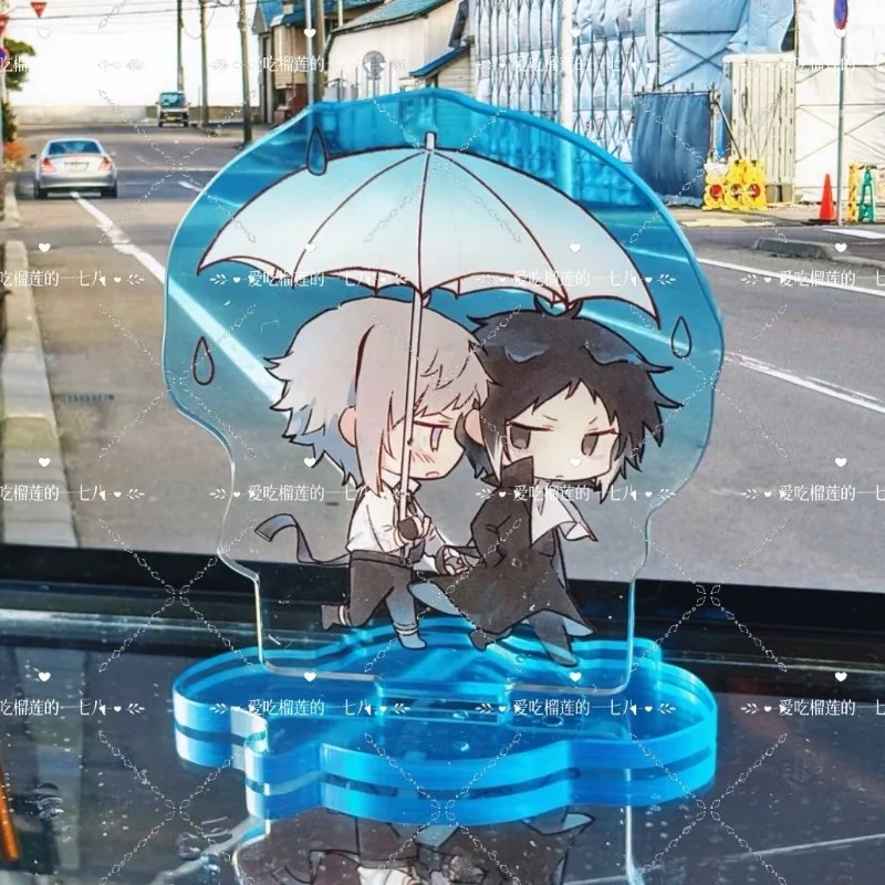 New Acrylic Stand Figure Model holding an umbrella Action Figures Toys Anime Activities Desk Decor Ornaments