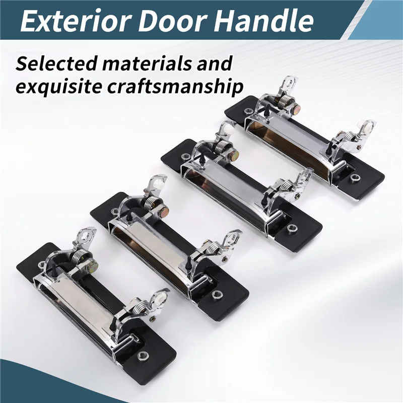 

A80X-4Pcs Chrome Exterior Door Handle For Toyota Land Cruiser 60 70 Series 1984-2019, Pickup/4Runner/Hilux 1984-1989