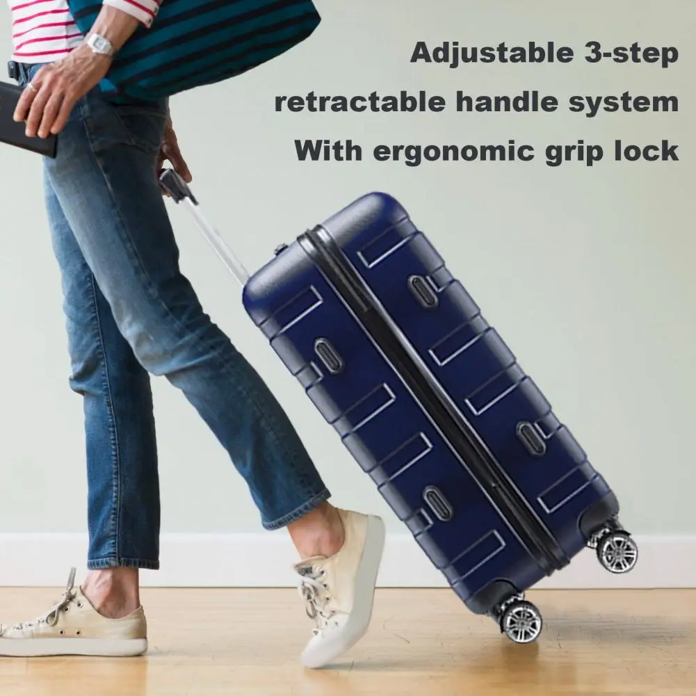 3Pcs ABS Hardshell Suitcase Set Different Sizes Scratch-resistant Suitcase Spinner Wheel TSA Lock 20/24/28 Inch Luggage Suitcase