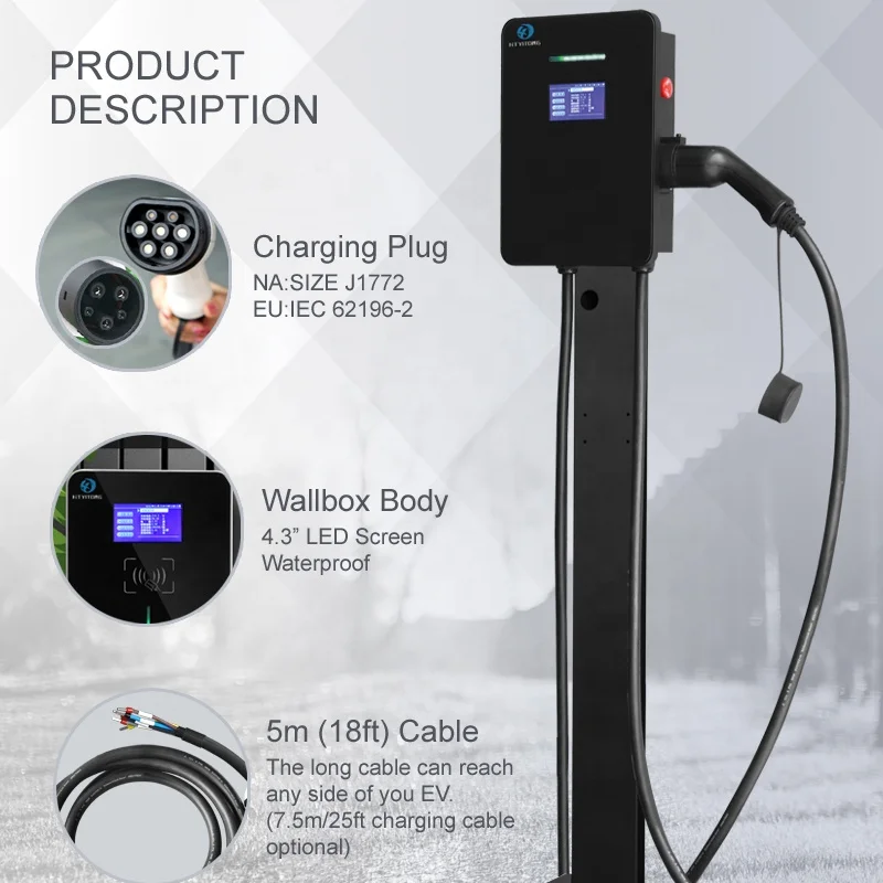 High Quality Multi-color Power Charging Station AC Charger Box Electric Cars EV Charging