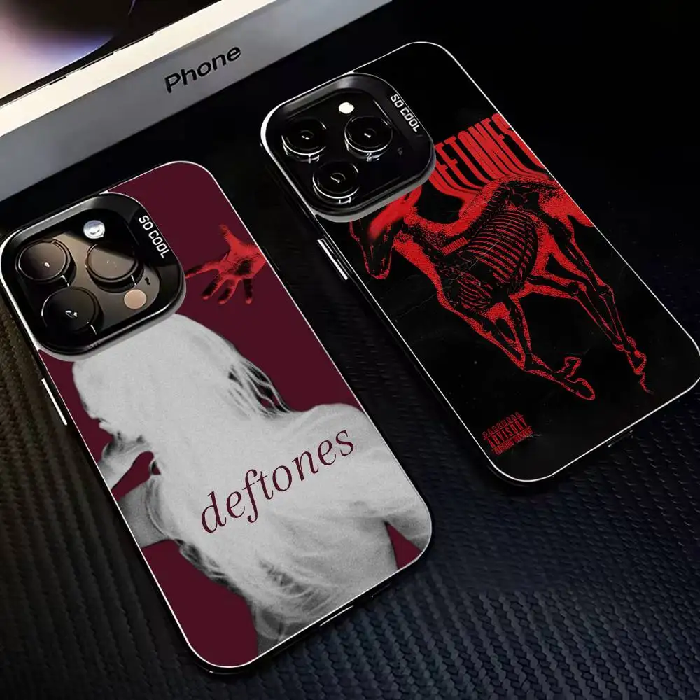 

Singer D-Deftones Phone Case For iPhone 16,15,14,13,12,11,Mini,Pro,MAX Black Matte Shockproof Cover