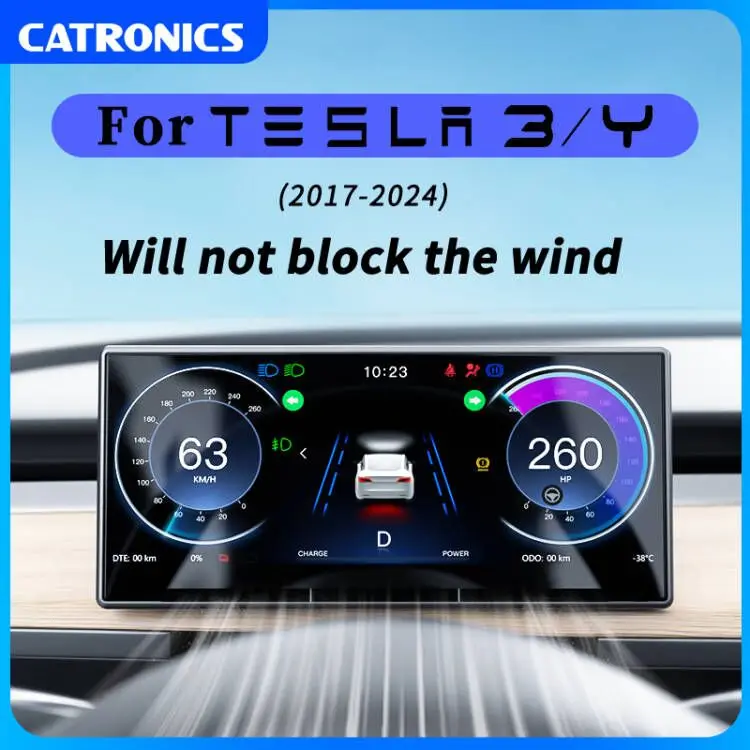 CATRONICS for Tesla Accessories with Air Outlet Model 3 Y Digital Dashboard Heads Up Display Carplay Android Auto for Tesla HUD