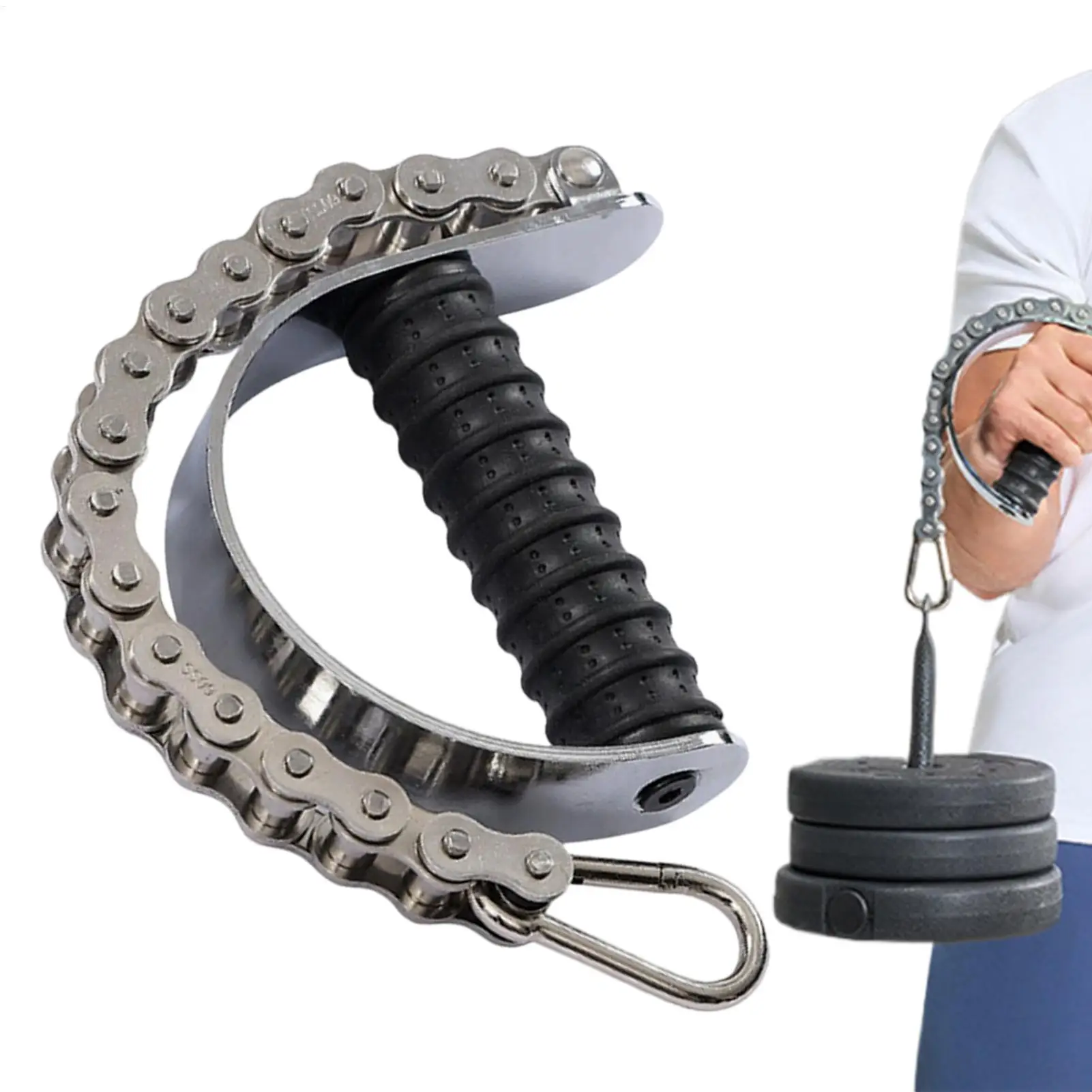 Arm Wrestling Handle Barbell Gripper Attachment Adjustable Arm Wrestling Trainer For Gym Home Workout Exercise Strength Lifting