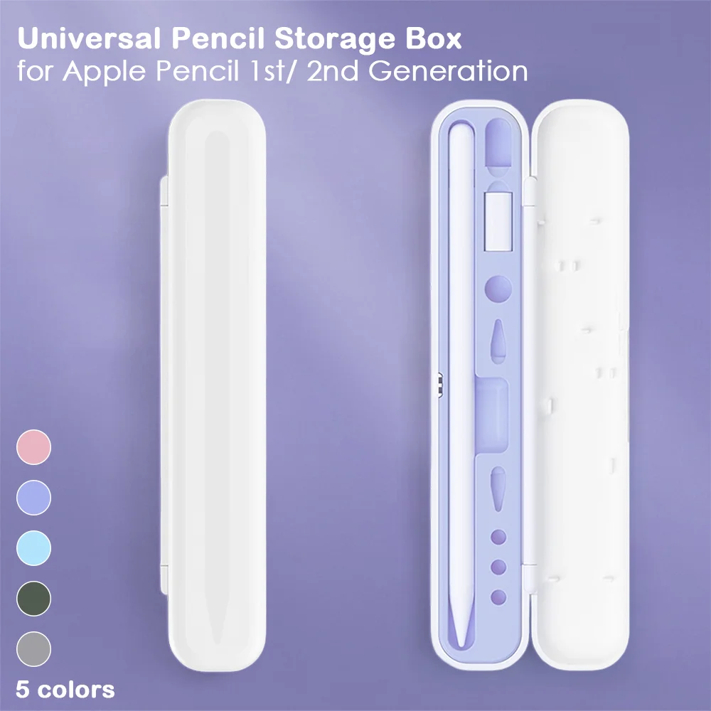 

Universal Apple Pencil Case Apple Pencils Mini Protective Case Pen Accessories Multicolor Plastic Pencil Accessories Storage Box