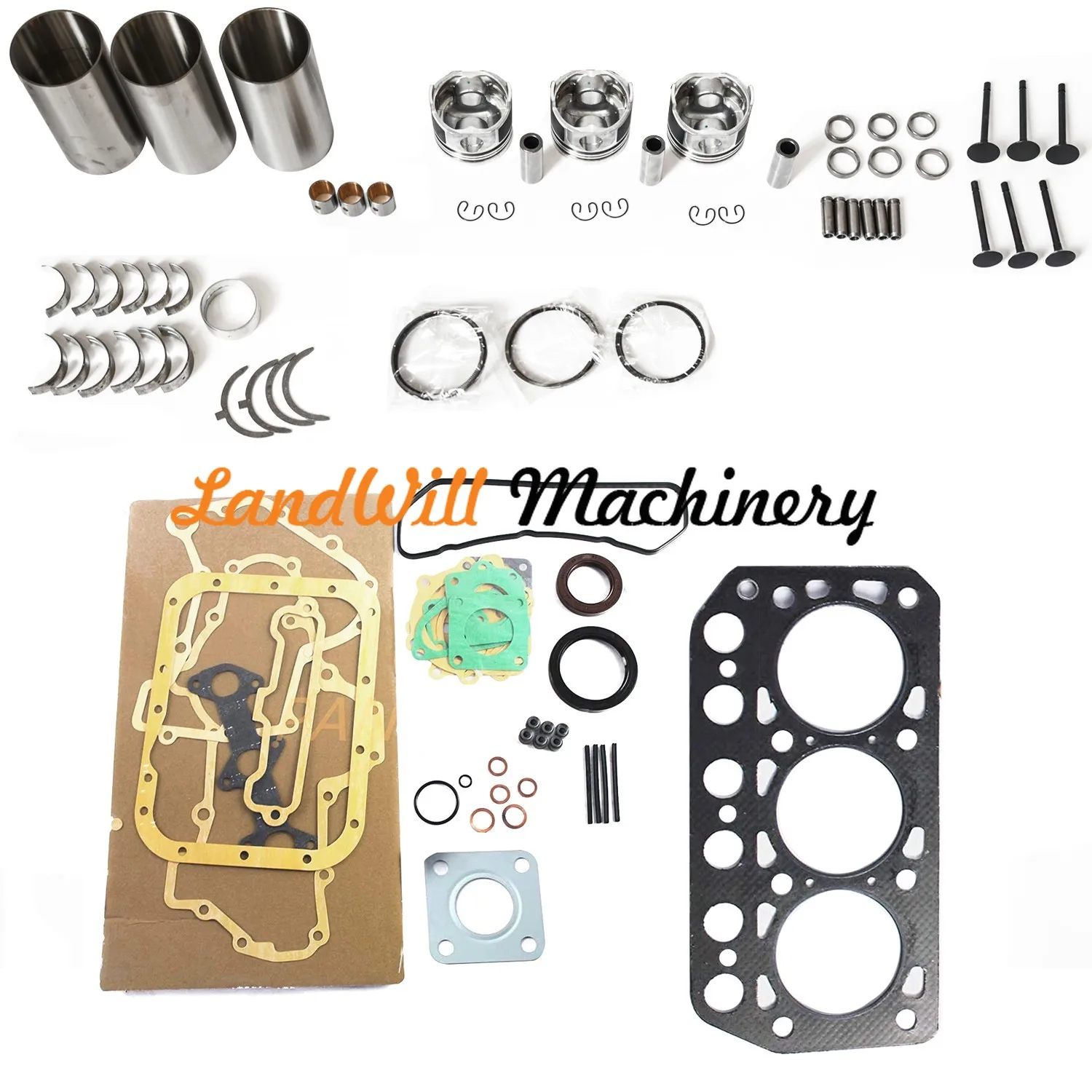 Overhaul Rebuild Kit Fits For Mitsubishi K3D Engine