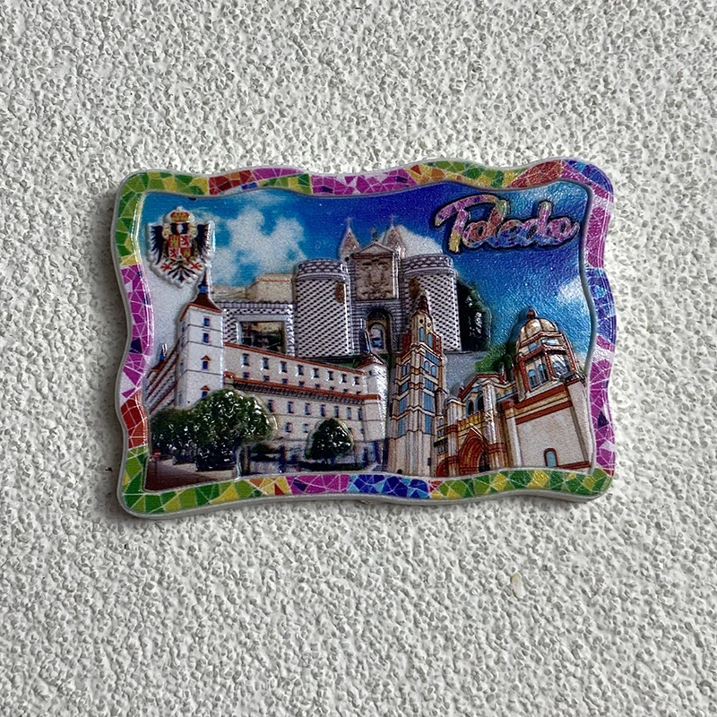 Toledo Port City of the United States tourism decoration 3D refrigerator sticker collection of handicrafts