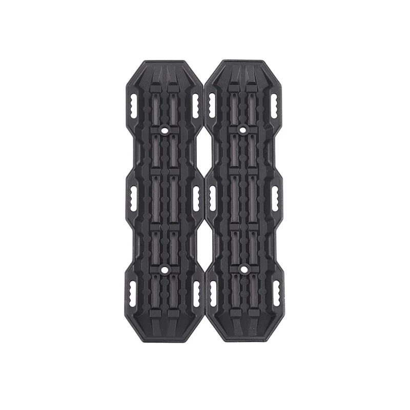 4Pcs Plastic Sand Ladder Recovery Ramps Board For 1:10 RC Crawler Axial SCX10 Tamiya CC01 TRX-4 D90 MST CFX,Black