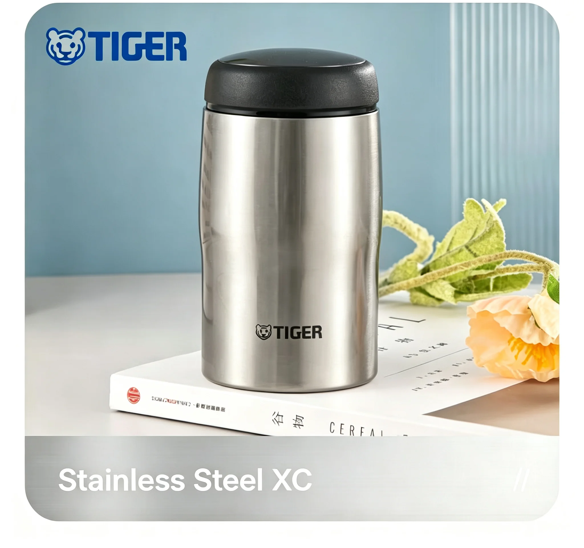 TIGER MJA-B024 Mini Stainless Steel Thermos 240ml Portable Vacuum Insulated Water Bottle Leakproof Pocket Cup For Travel