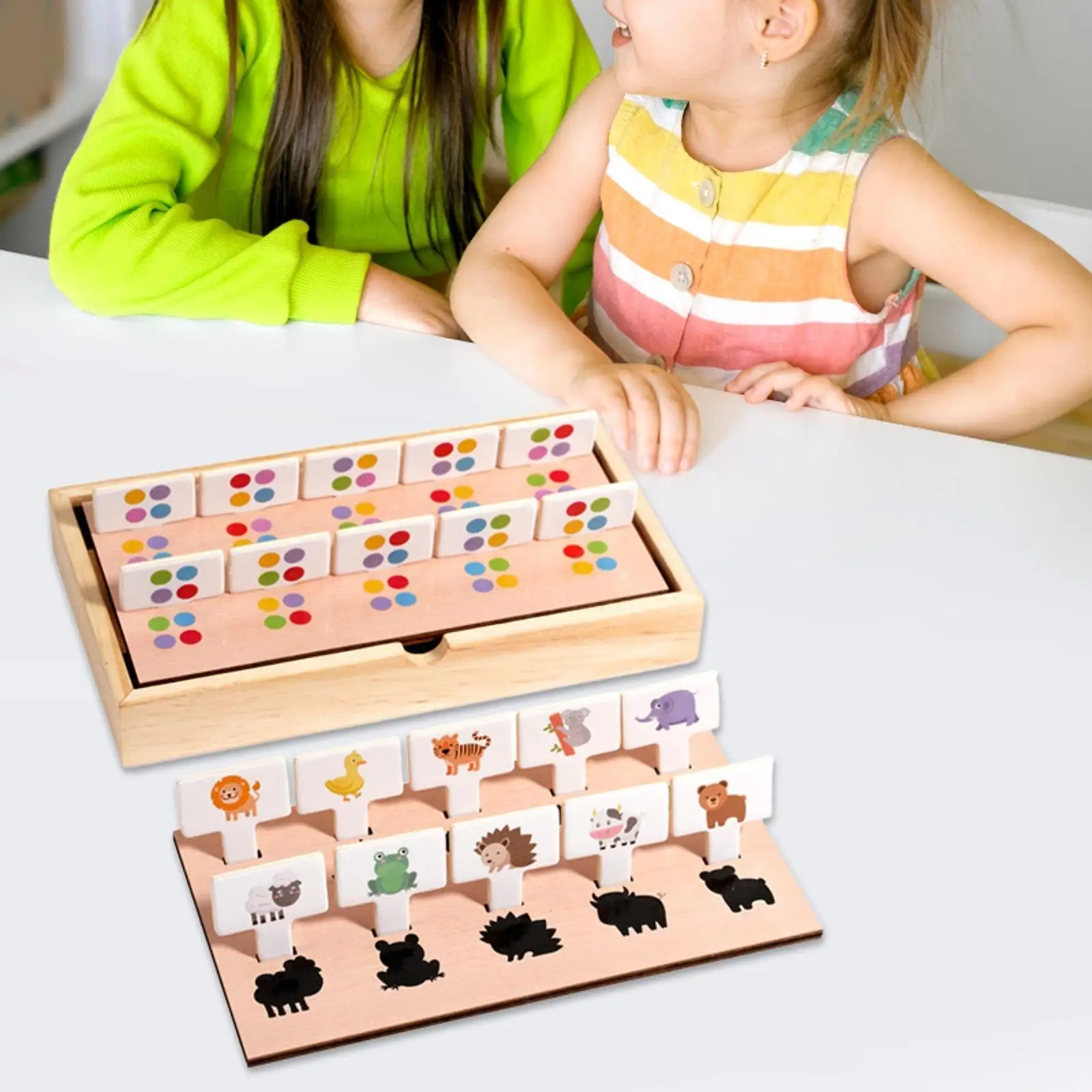 形状マッチングゲーム 木の色 形の認識 子供向け感覚玩具