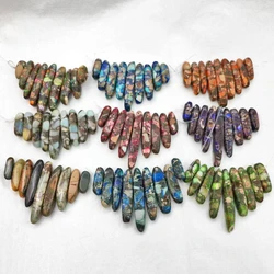 9pcs/Set Natural Emperor Stone Beads Unshaped Pendant Necklace DIY  Jewelry Accessories Wholesale