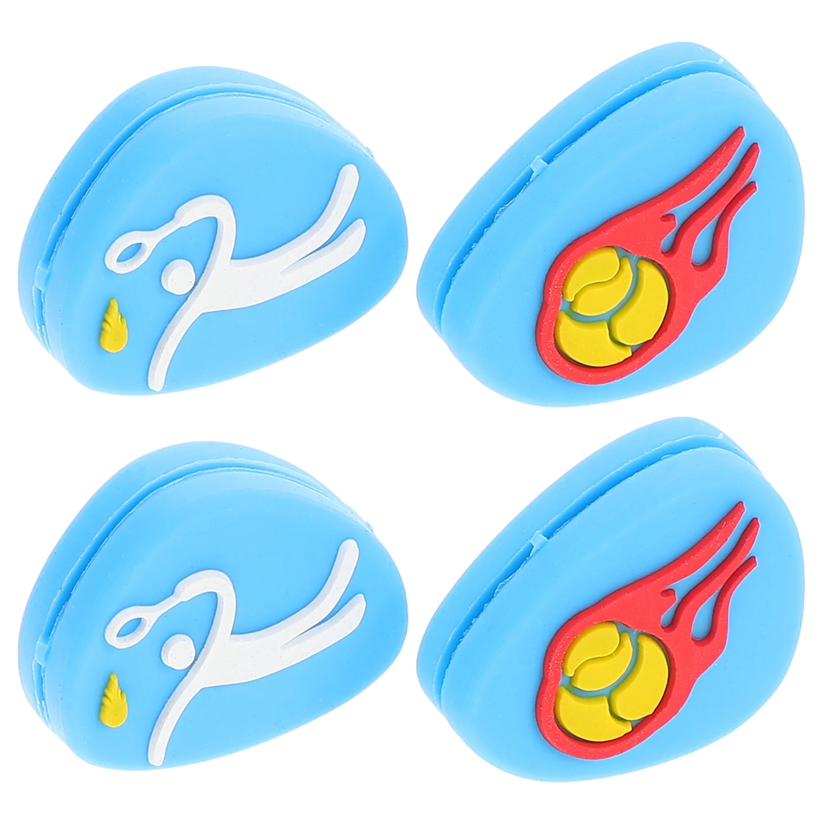 

4Pcs Tennis Vibration Dampeners Silicone Dampeners Tennis Racket Accessories Sports Outdoor Activities Shock Absorber