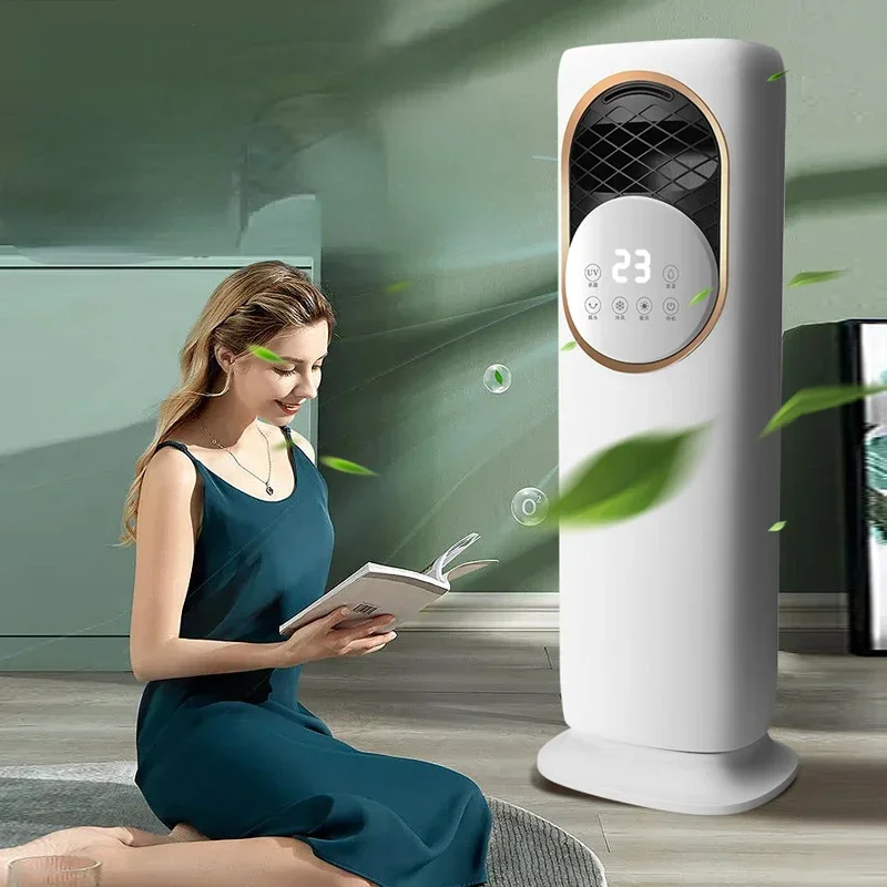 Akıllı Klima Fan Soğutma Ev 220 V Hava Soğutucu Sıcak ve Soğuk Isıtma Çift Kullanımlı Dilsiz Mobil Klima