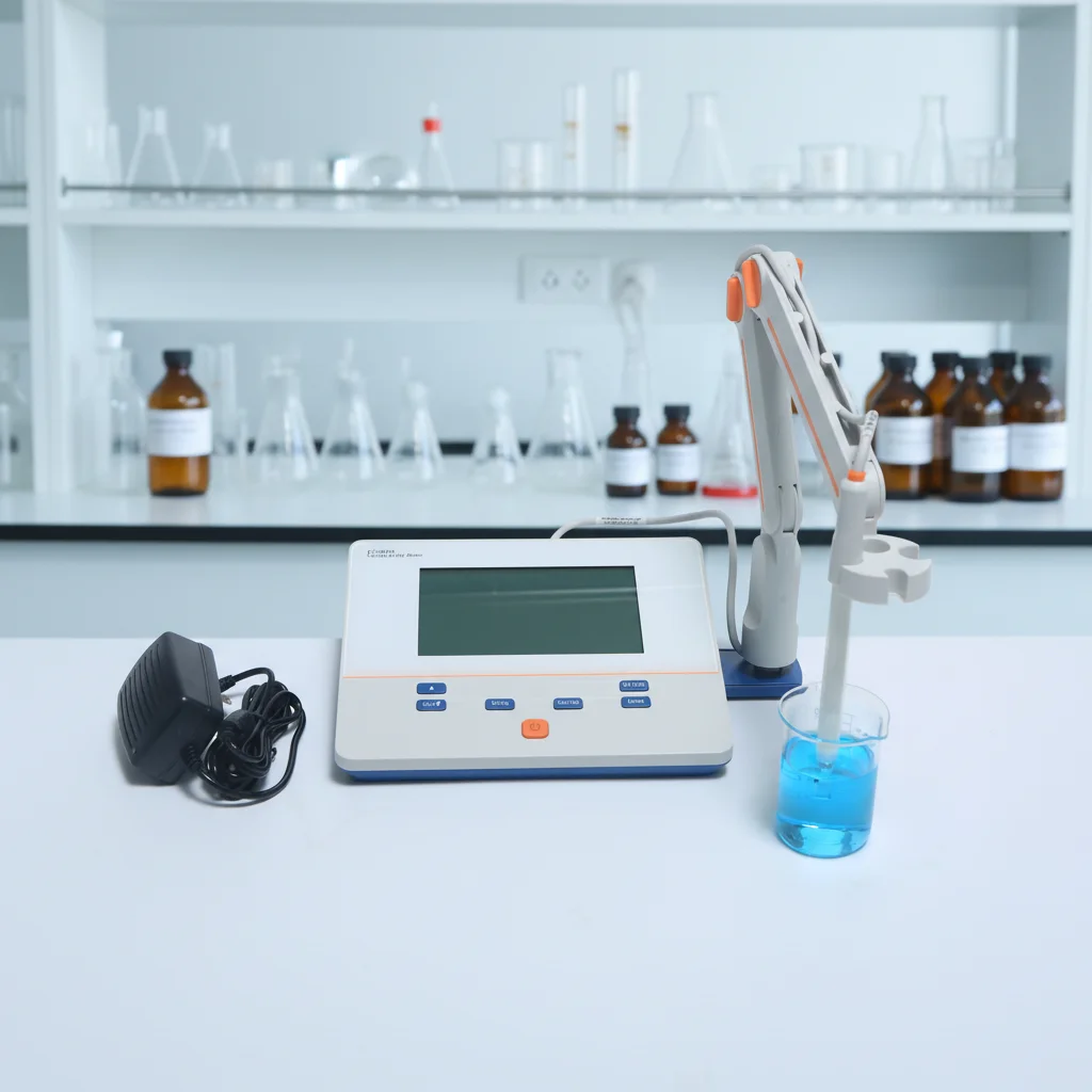 

2026PH200E Laboratory pH Meter Temperature Meter with NIST pH Standard Solution Ideal for General Chemistry Biology Labs Use