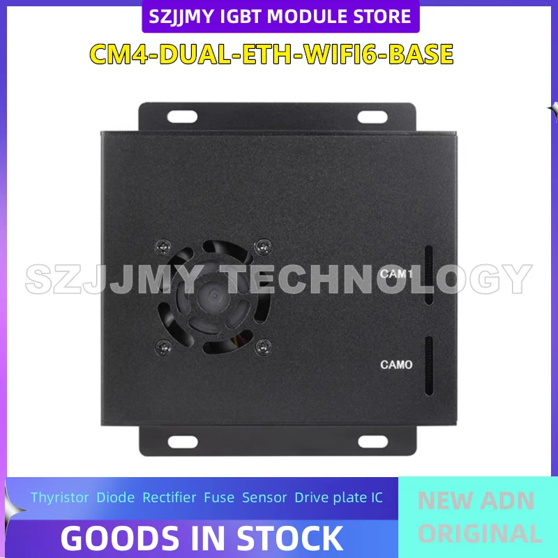 Raspberry Pi CM4 WIFI6 Dual Ethernet Expansion Board Computing Module Core Board Onboard M.2 E KEY Interface
