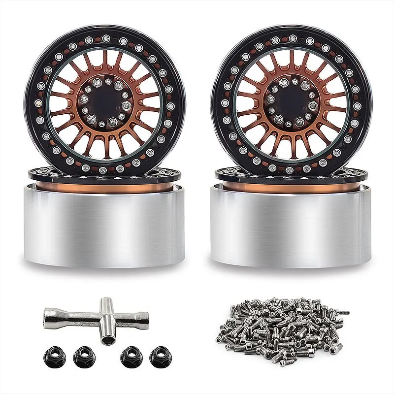 Cubo de roda de veículo de escalada de 2,2 polegadas CROSS Easy Control TRX4 SCX10 H8H cubo de roda de liga de alumínio