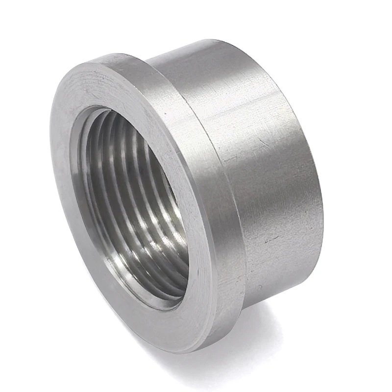 M22x1.5 304-Grade Stainless Steel Securing Bottom Nut Featuring Inner Thread and a Step-Type Weld Head – Standard Car Component