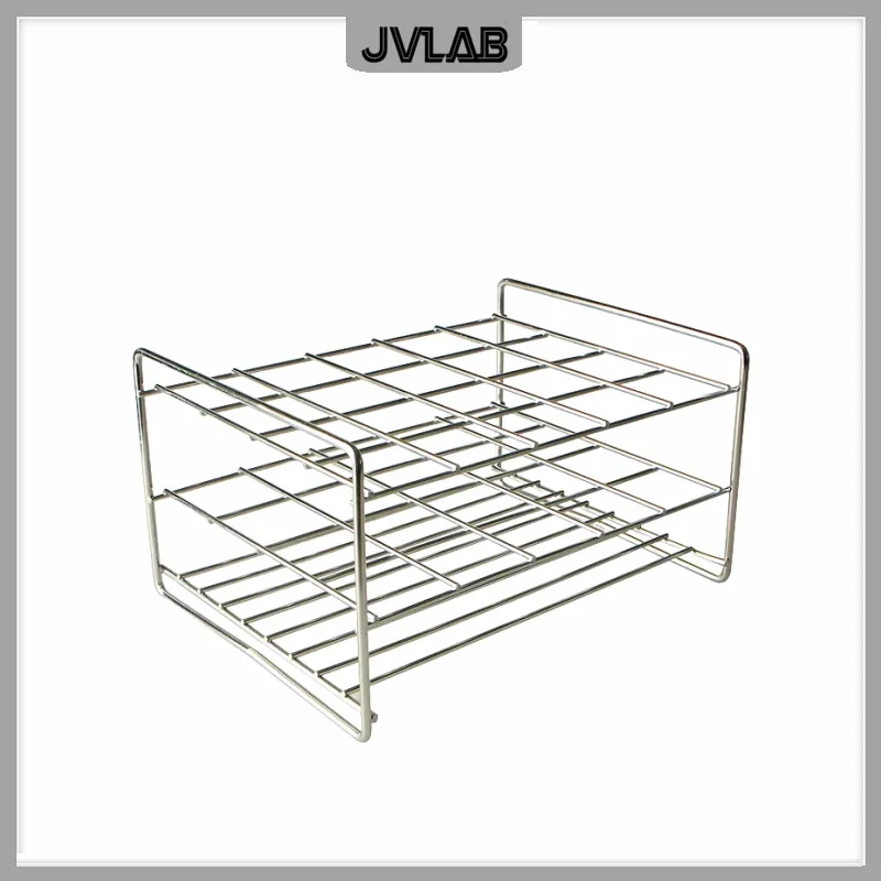 Stainless Steel Rack Stainless Steel Wire Test Tube Holder For Test Tube Hole Diam. 26mm ~31.5mm 20 Wells 1 / PK