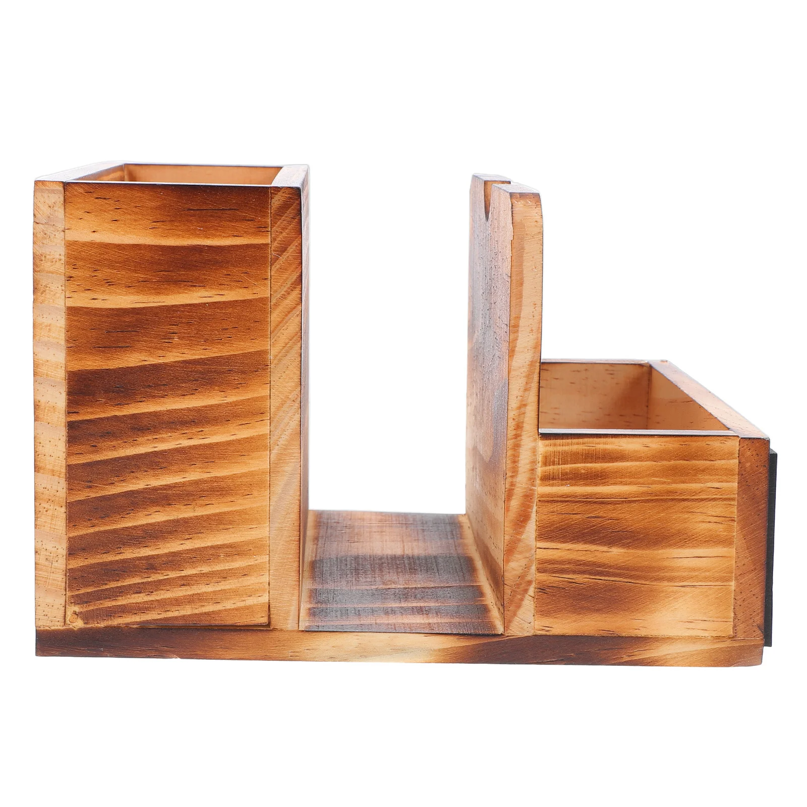 

Vintage Wooden Napkin Holder Blackboard Cutlery Spice Rack Kitchen Countertop Retro Farmhouse Tabletop Organizer Paper Towels